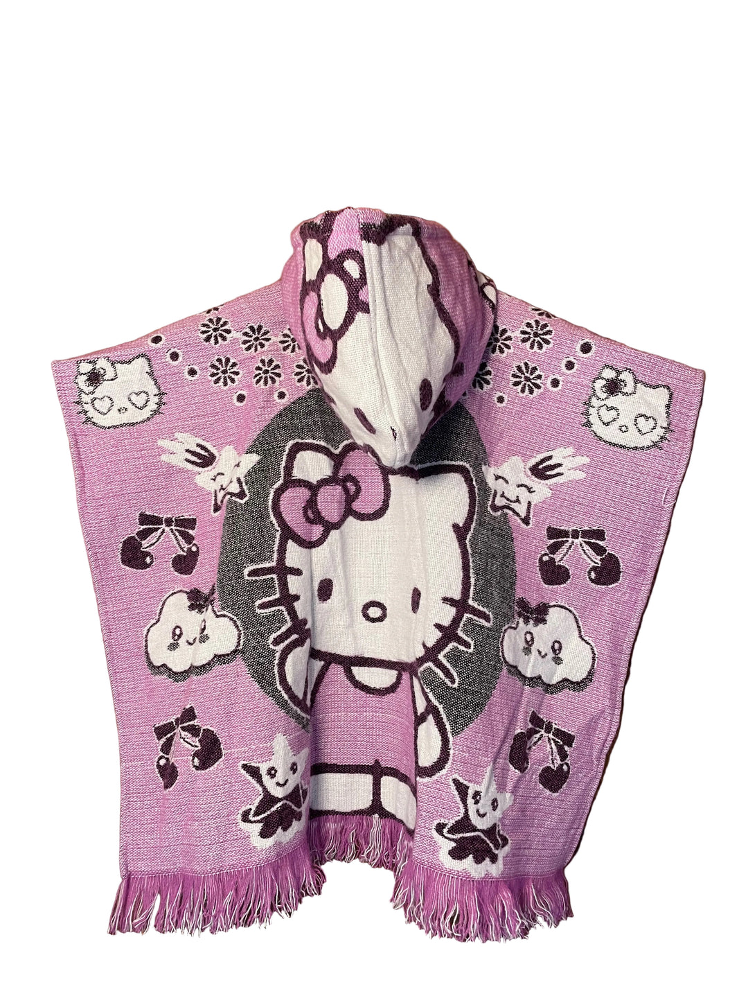 PONCHO INFANTIL HELLO KITY TALLA 4