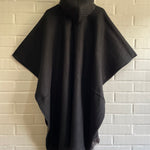 PONCHO REVERSIBLE DE ALPACA “NEGRO/MARRON”