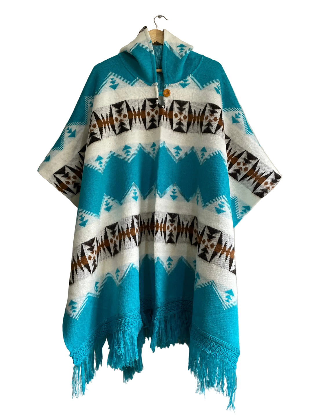 PONCHO DE ALPACA LIGERO “ROMPE OLAS”