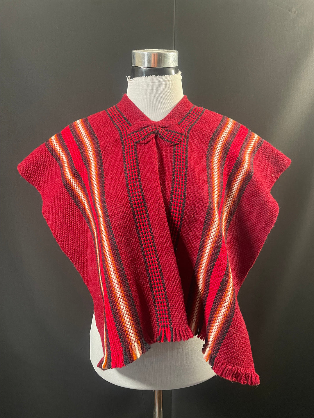 PONCHO DE OVEJA ROJO “PATRONCITO” TALLA 4