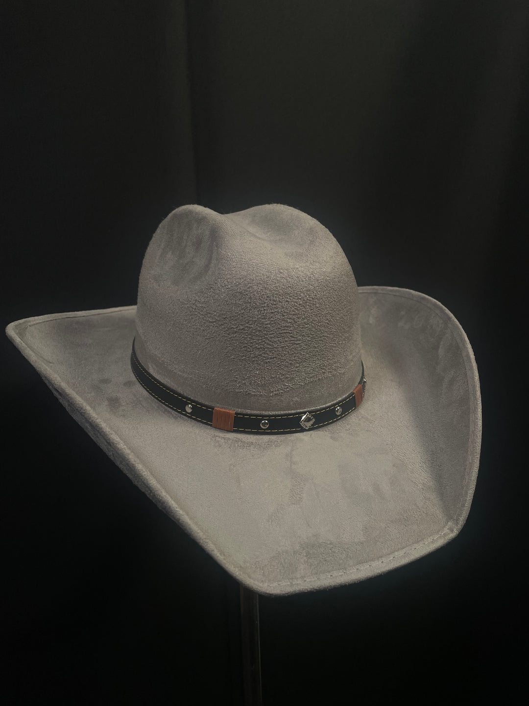 SOMBRERO PATRÓN MEXICANO 🇲🇽 GAMUZA GRIS