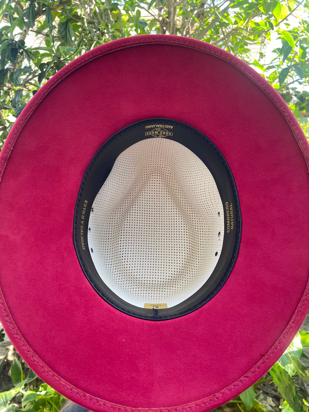 SOMBRERO AUSTRALIANO ROJO CARMESI