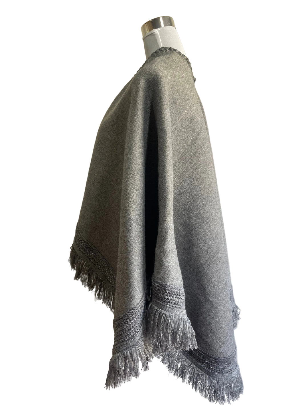 RUANA GRIS GRAFITO ALPACA