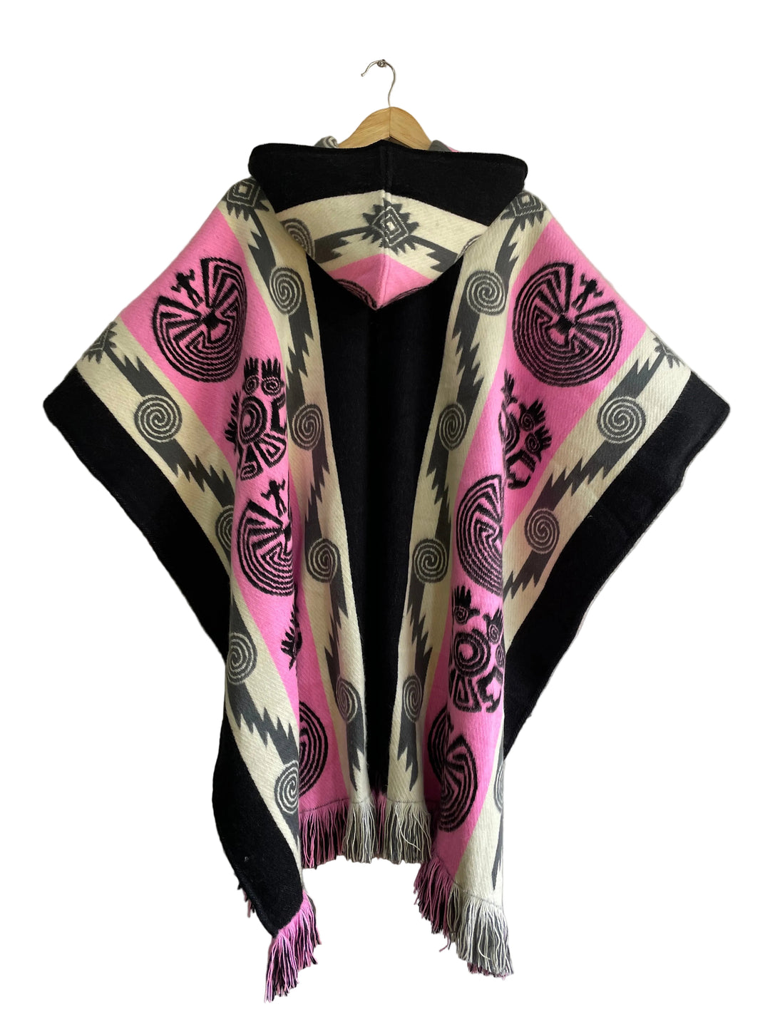 PONCHO CACICA “Rosa Crema”