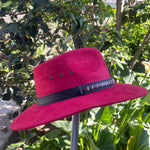 SOMBRERO AUSTRALIANO ROJO CARMESI