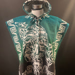 PONCHO DE ALPACA "EL INDIO CON SU LOBO” TALLA 6