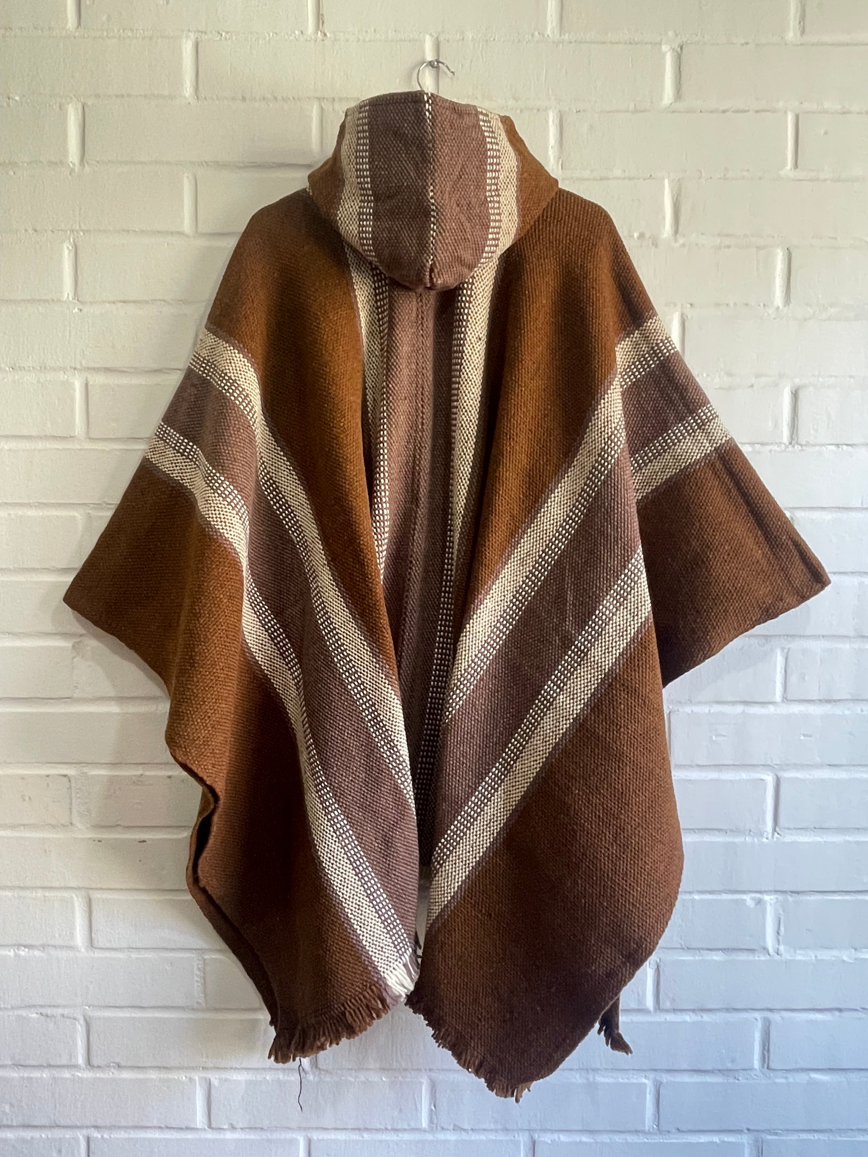 PONCHO ORIGINARIO “CAFÉ TERRACOTA”