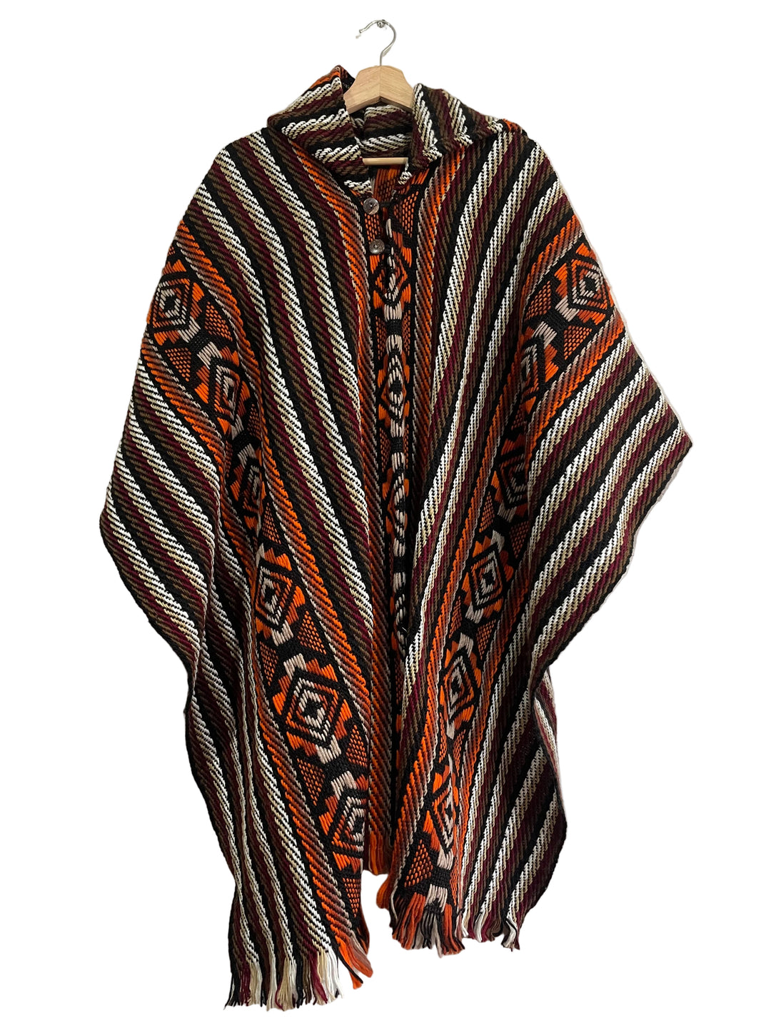 PONCHO DE OVEJA “ FUEGO DE OVALLE”