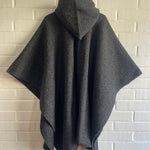 PONCHO HUASO GRIS GRAFITO