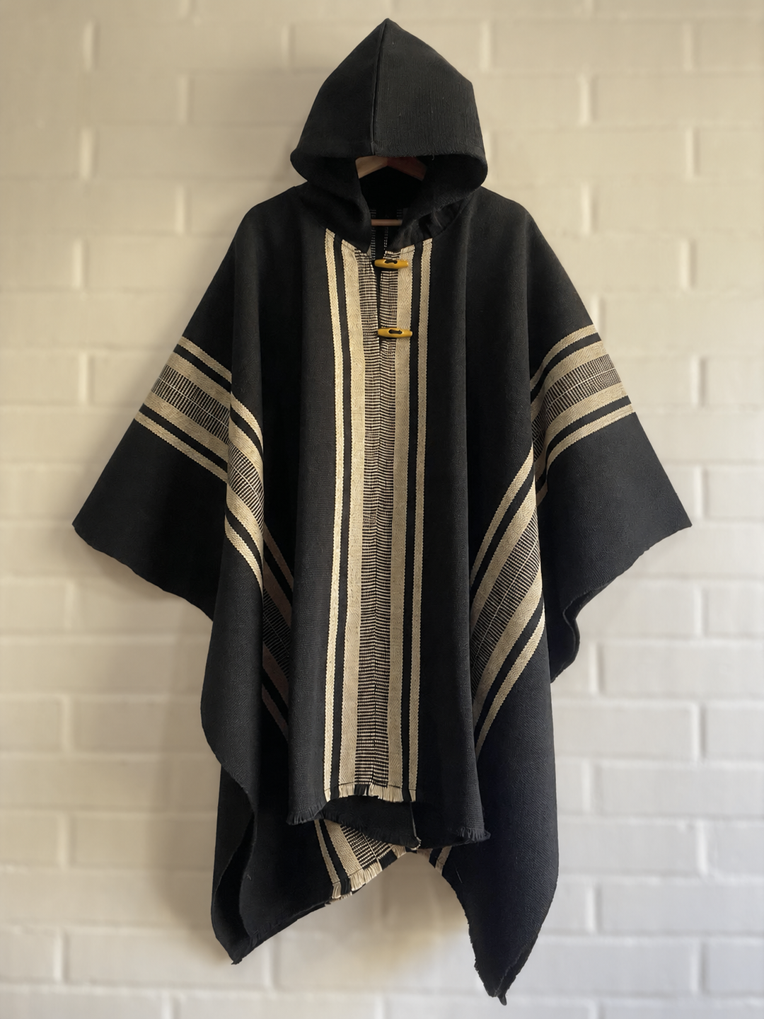 PONCHO DEL VALLE SOBERANO l ALPACA Y LANA PREMIUM