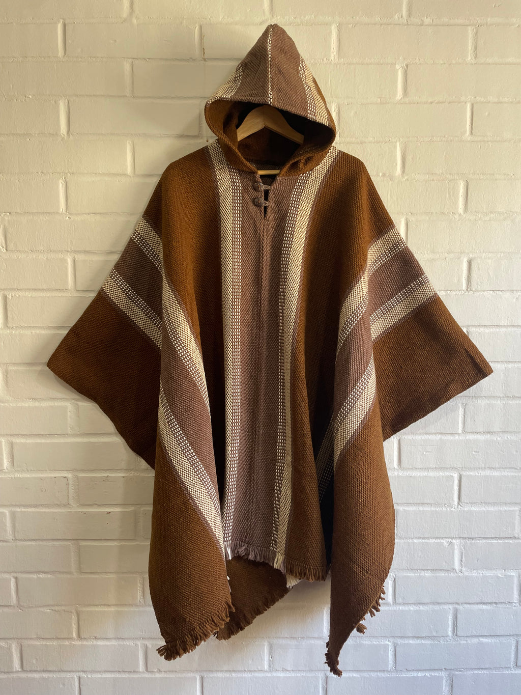 PONCHO ORIGINARIO “CAFÉ TERRACOTA”