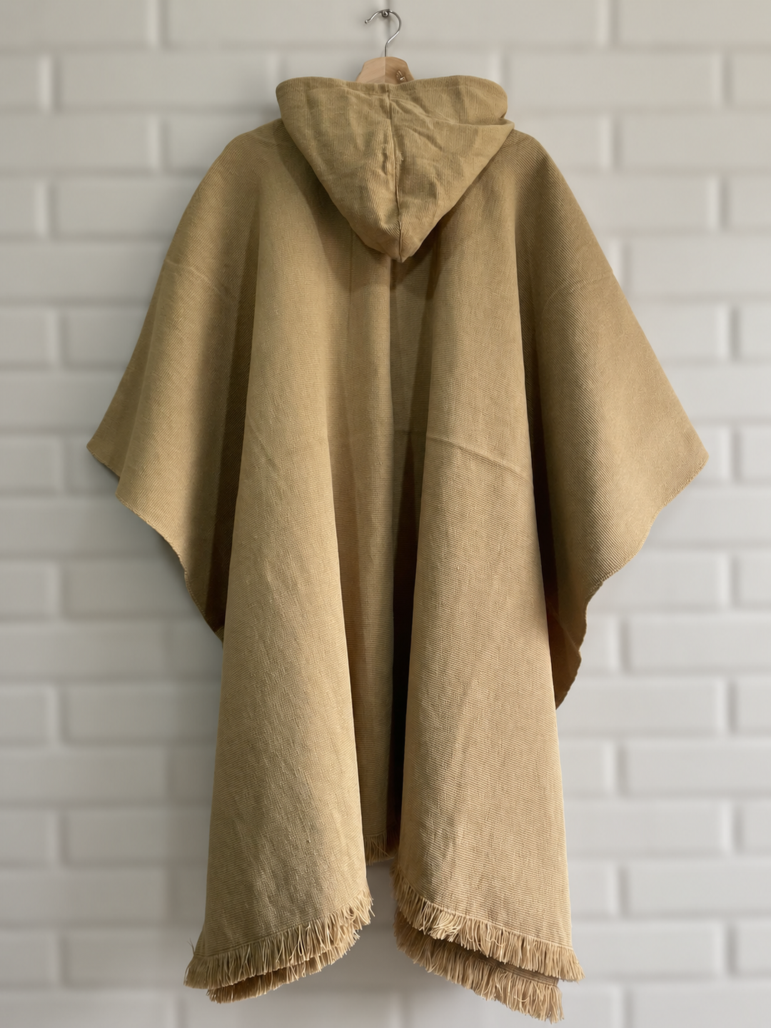PONCHO DE OVEJA FINO “CAMEL”