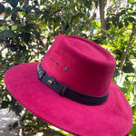 SOMBRERO AUSTRALIANO ROJO CARMESI