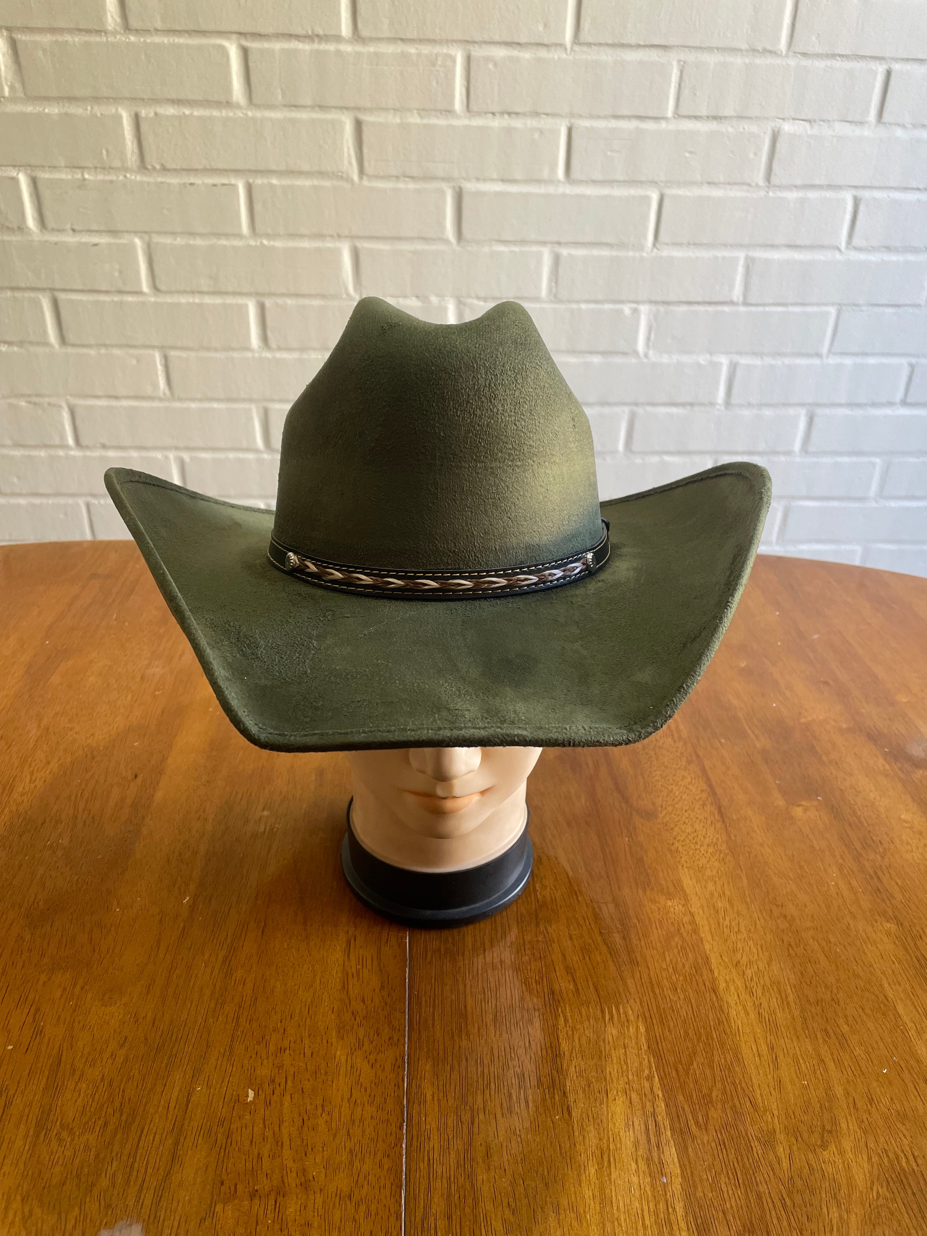 SOMBRERO DE PATRON VERDE OLIVA