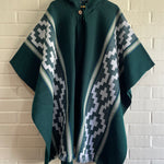 PONCHO ARAUCANO VERDE PEWMA