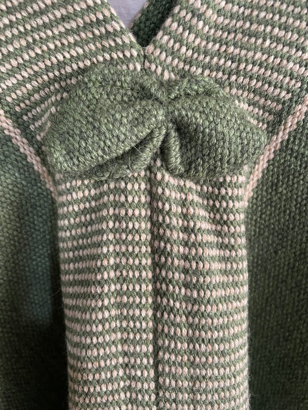 PONCHO DEL VALLE RAÍZ l ALPACA Y LANA PREMIUM