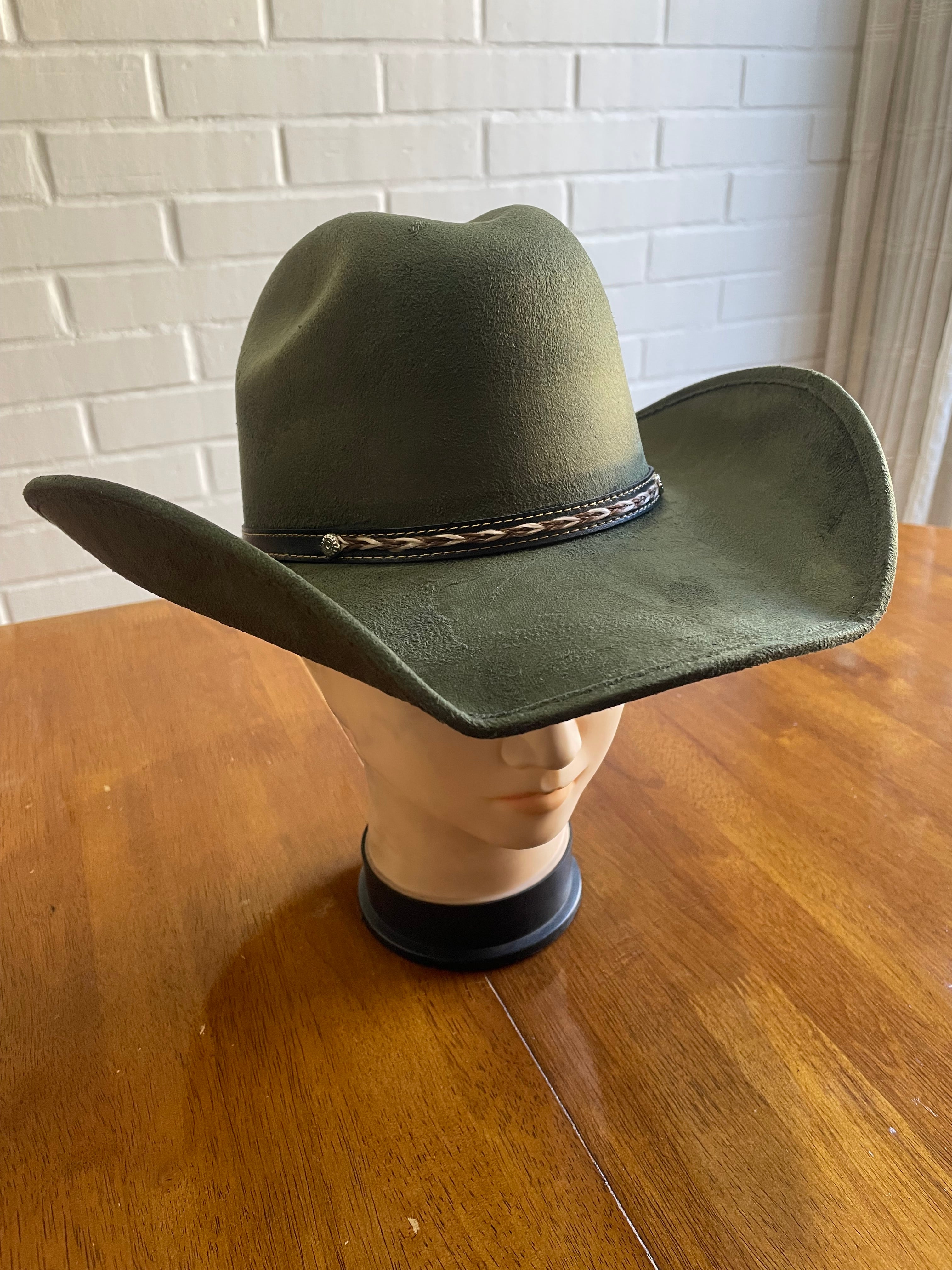 SOMBRERO DE PATRON VERDE OLIVA