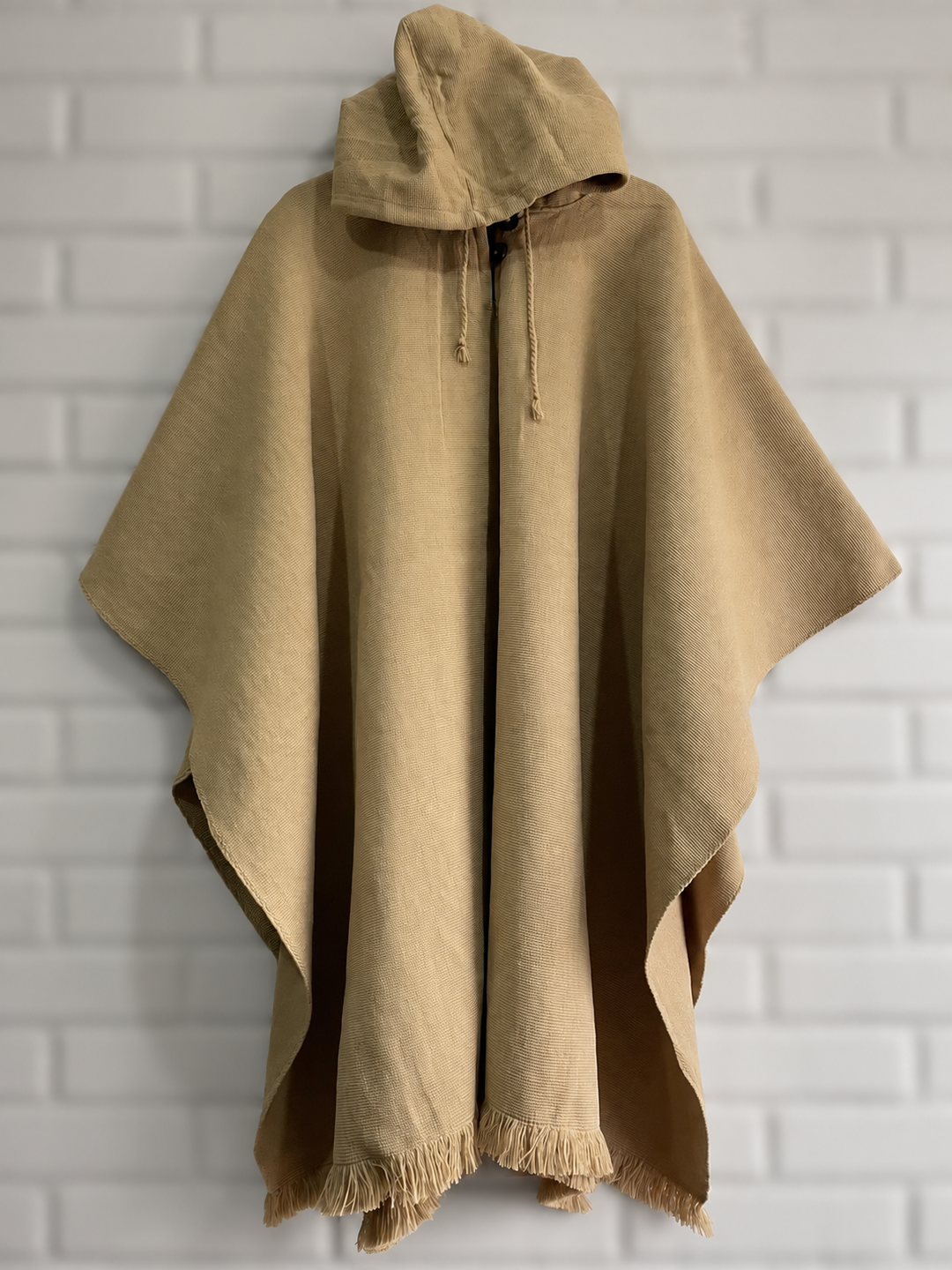 PONCHO DE OVEJA FINO “CAMEL”