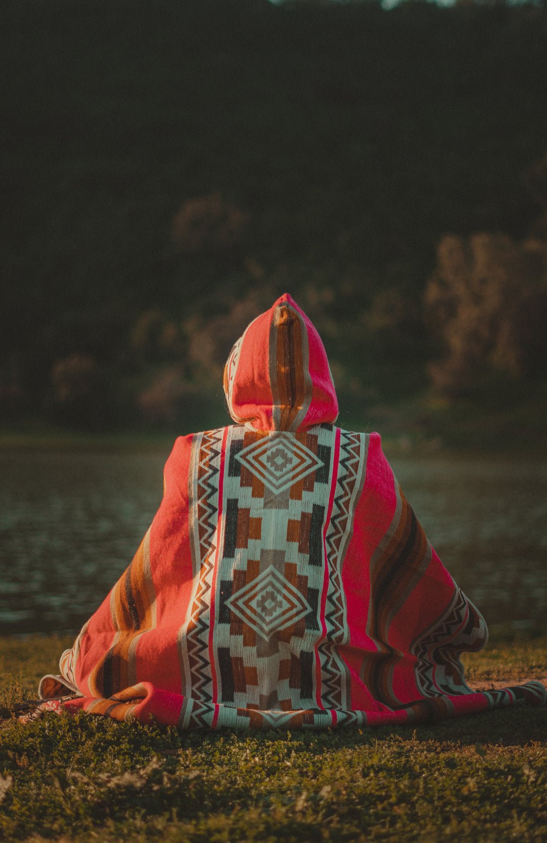 PONCHO MILMARTE “PRIMAVERA ROSA”