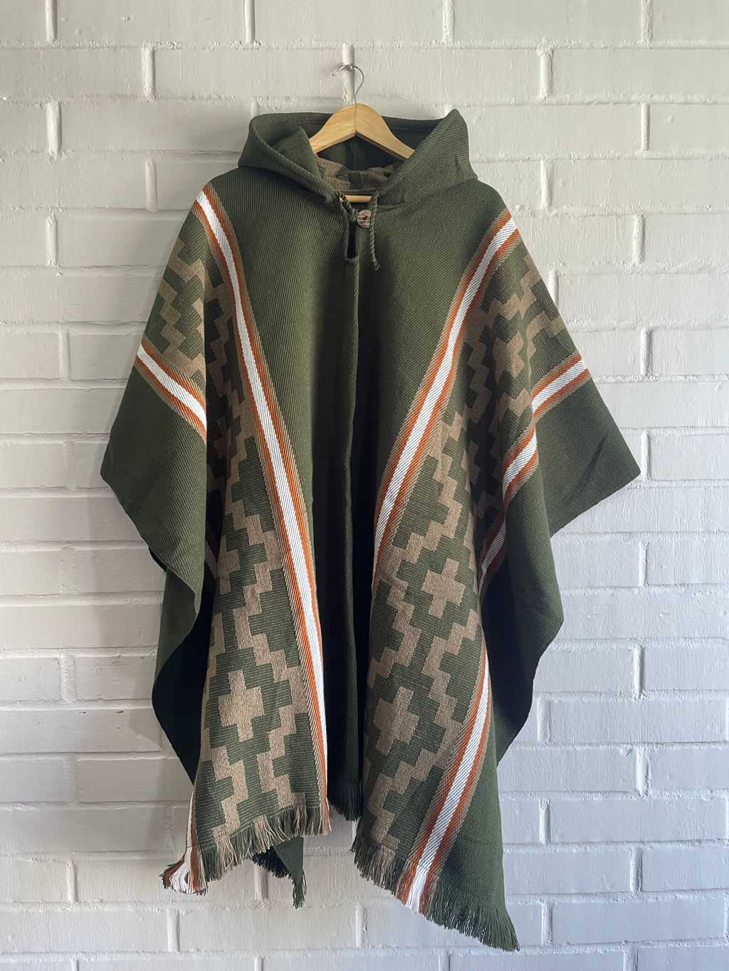 PONCHO ARAUCANO KUTRAL VERDE