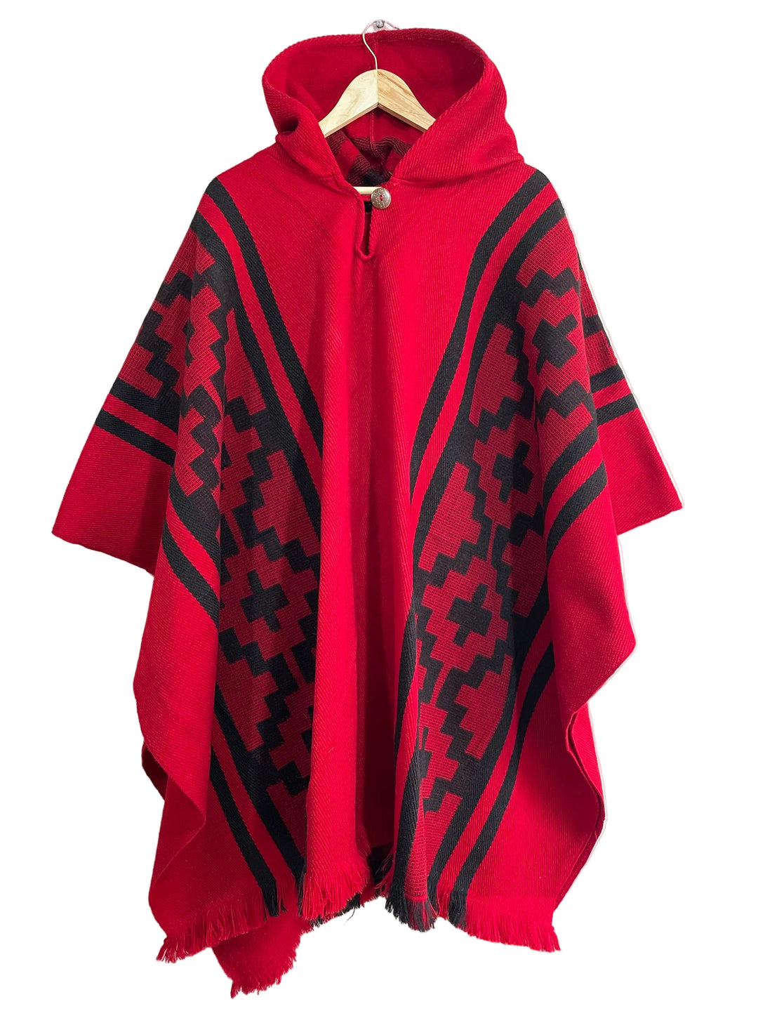 PONCHO ARAUCANO FUEGO ANCESTRAL