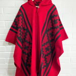 PONCHO ARAUCANO FUEGO ANCESTRAL