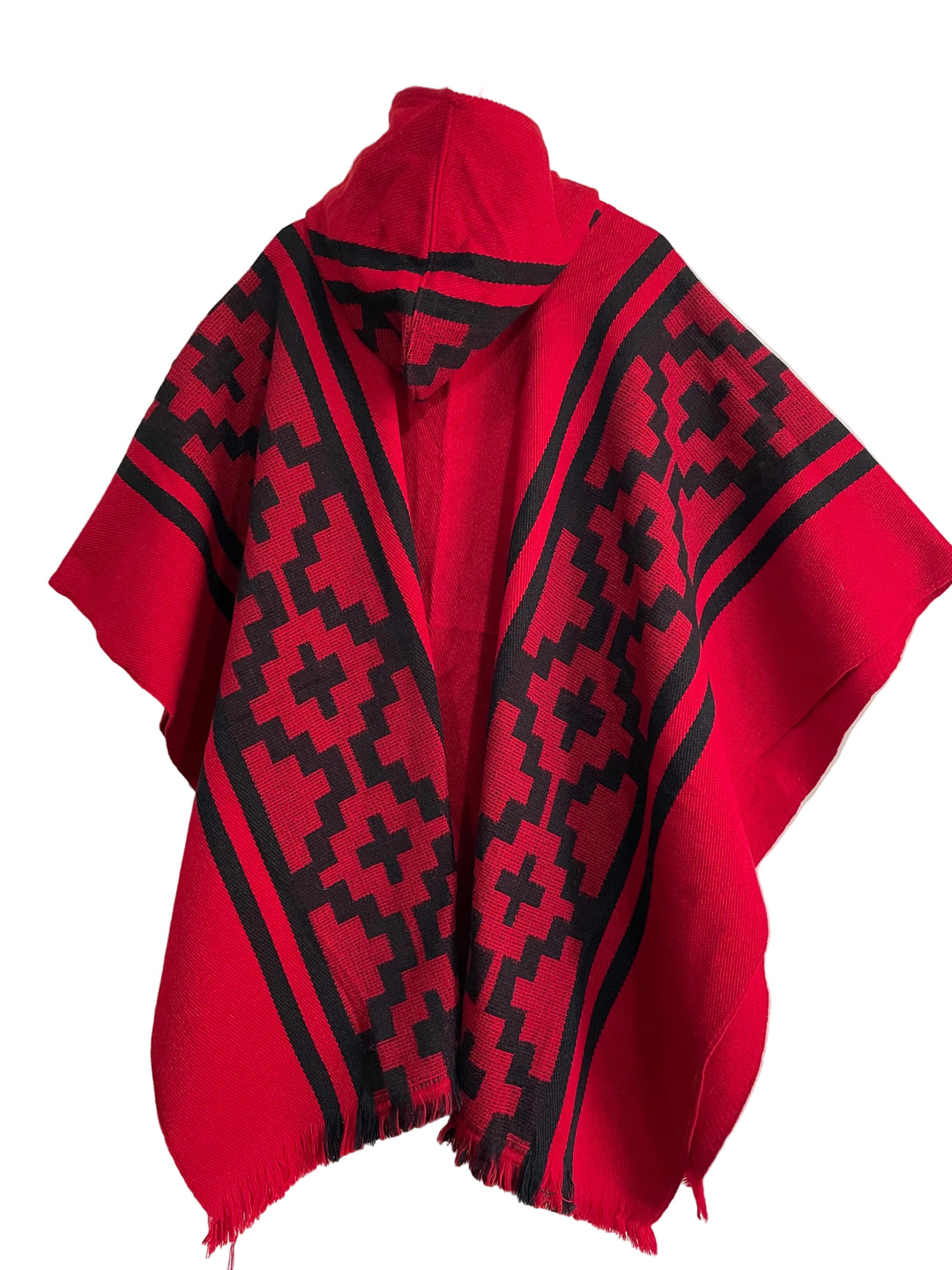 PONCHO ARAUCANO FUEGO ANCESTRAL