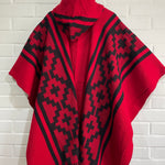 PONCHO ARAUCANO FUEGO ANCESTRAL