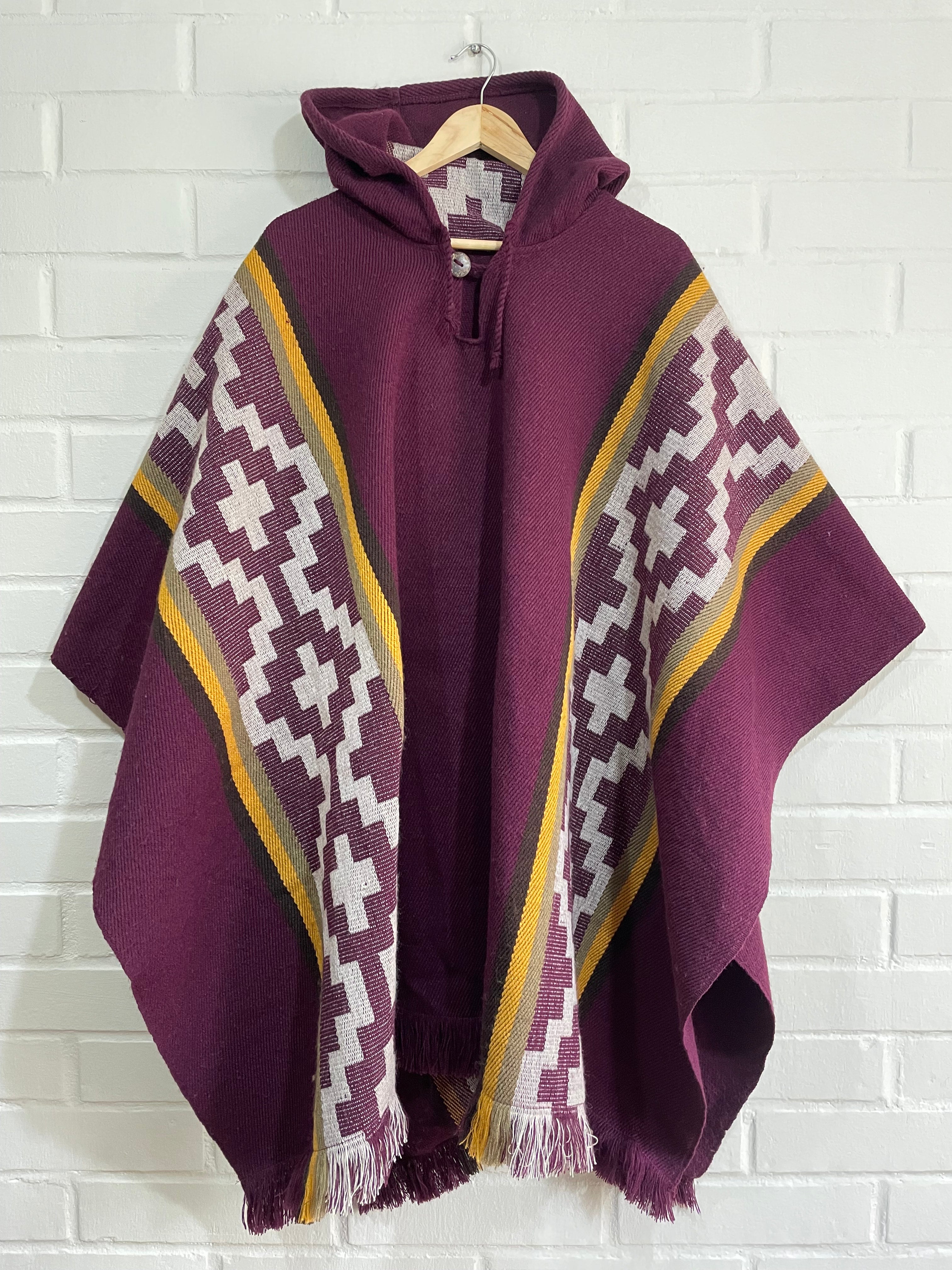 PONCHO ARAUCANO MAQUI DORADO