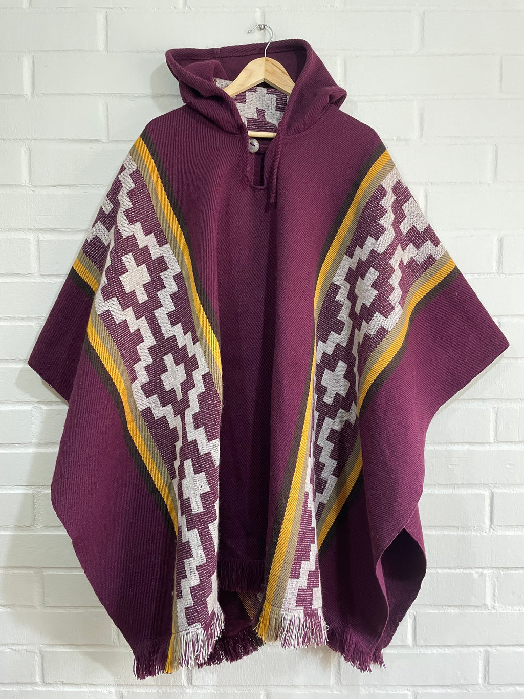 PONCHO ARAUCANO MAQUI DORADO