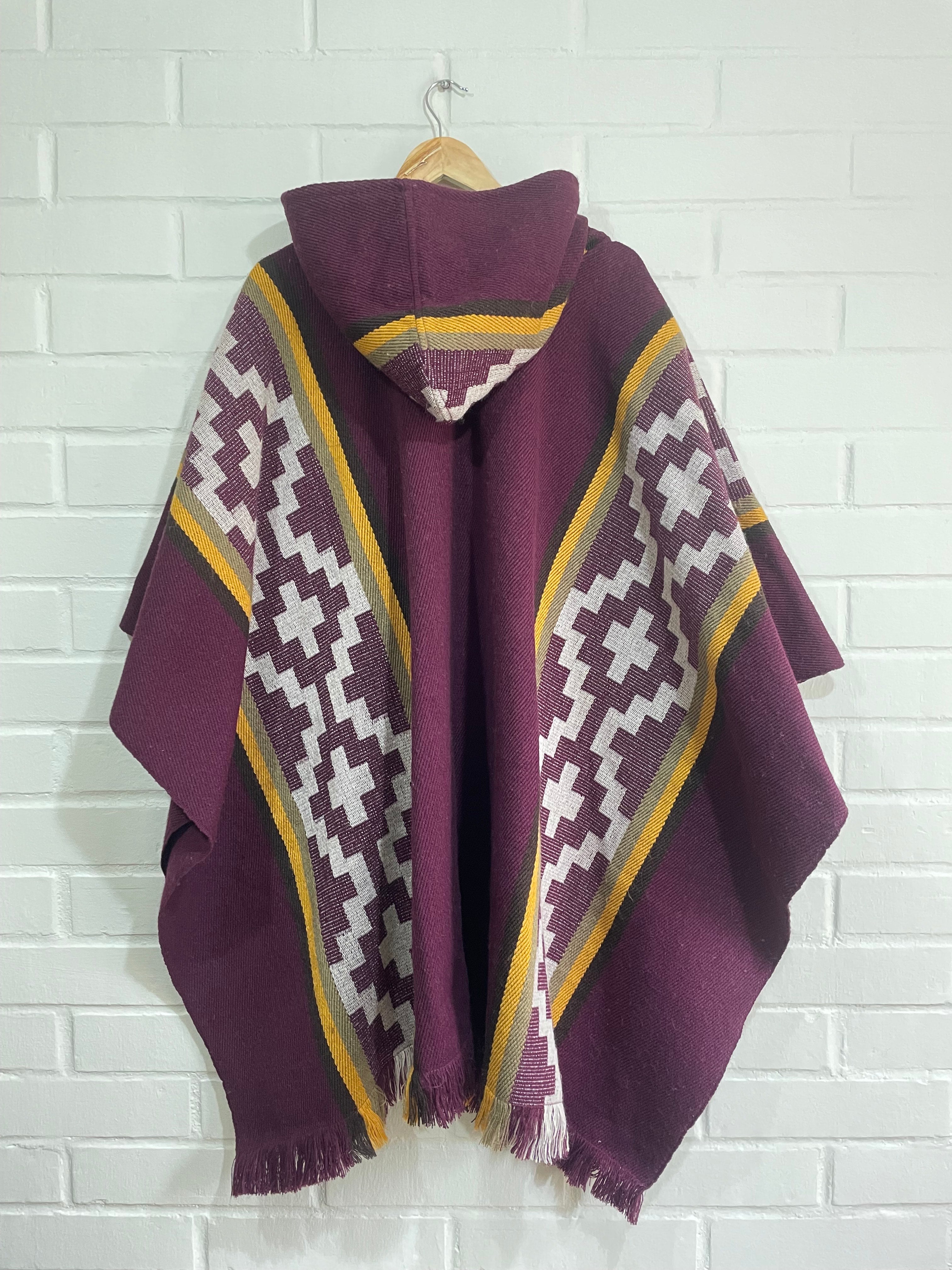 PONCHO ARAUCANO MAQUI DORADO
