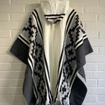 PONCHO ARAUCANO NIRE BLANCO