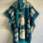 PONCHO DE ALPACA PINGUINO AUSTRAL