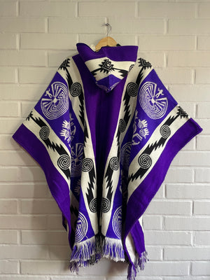 PONCHO CACIQUE AURORA REAL