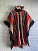 PONCHO DE OVEJA MONTAÑA ROJA