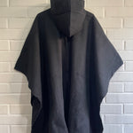 PONCHO ARAUCANO NEGRO MAPU