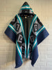 PONCHO ARAUCANO PIEDRA AZUL