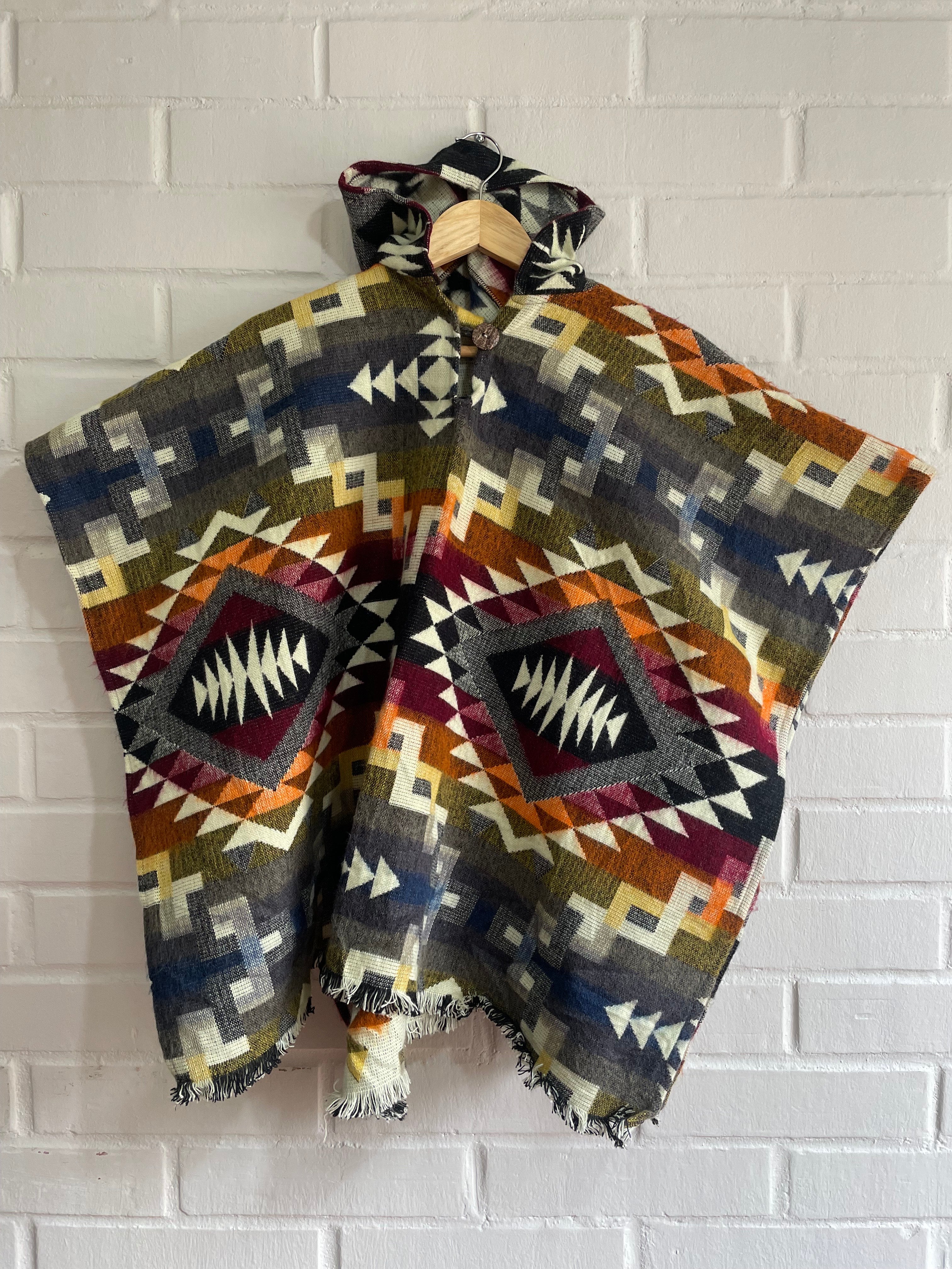 PONCHO DE ALPACA TALLA 4-6