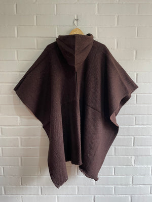 PONCHO DE OVEJA TARRACOTA