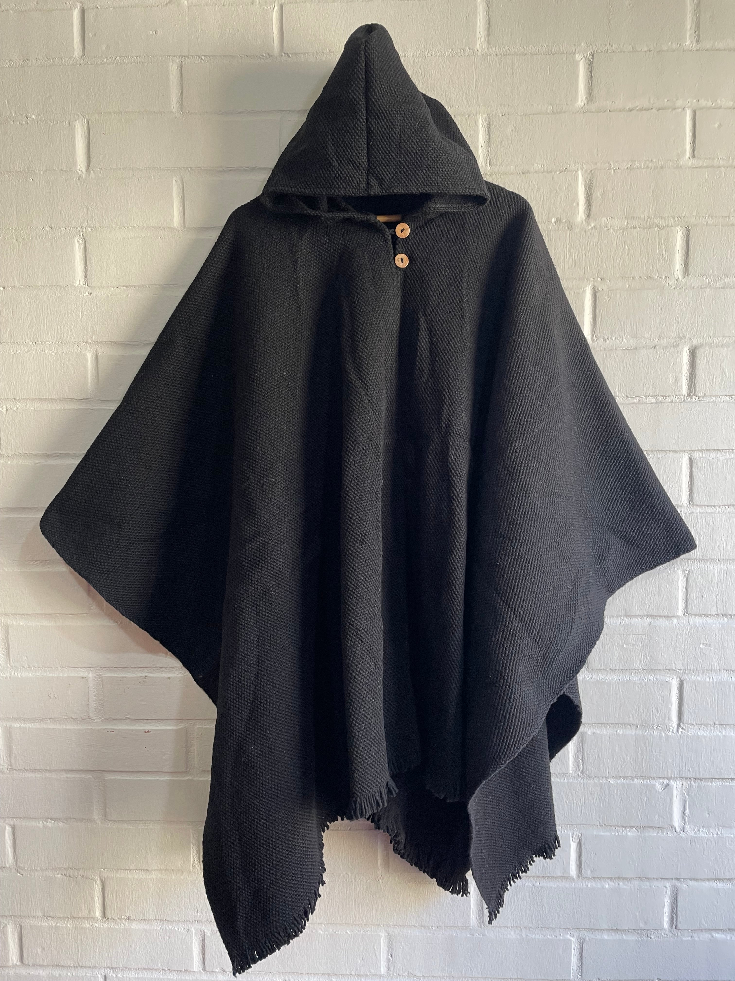 PONCHO HUASO NEGRO COMPLETO